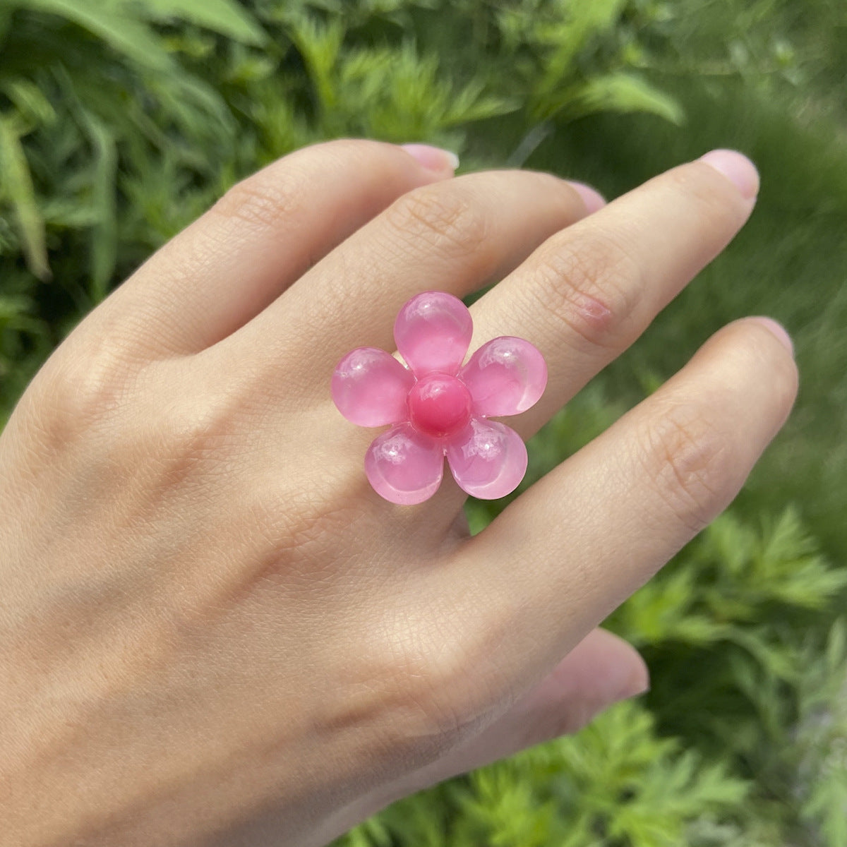 Wholesale Acrylic Flower Ring